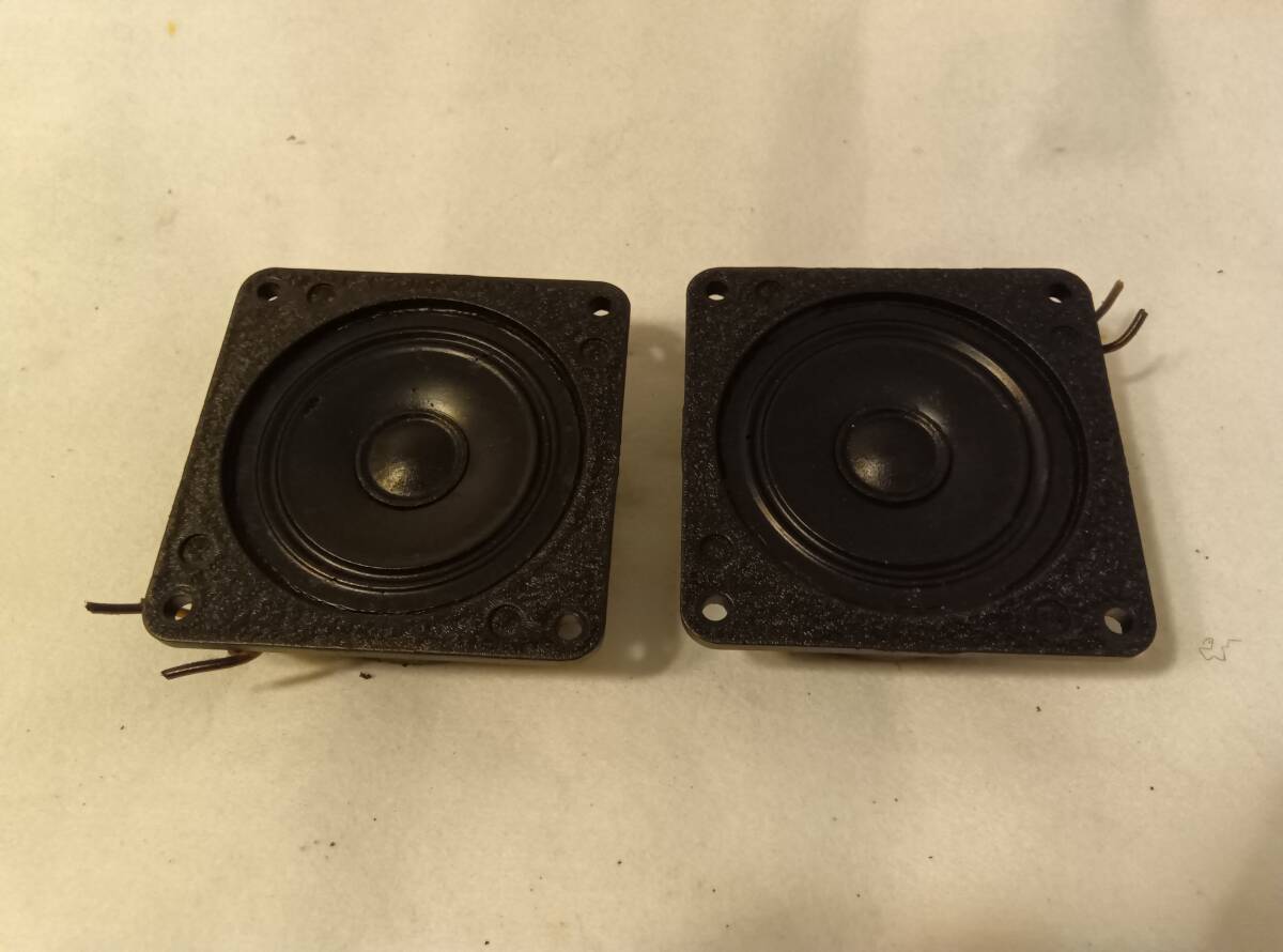 # BOZAK / B-200 # Pair of Tweeter 8ohms 5cm cone type tweeter left right pair metal made corn front surface rubber coating processing goods sound out OK
