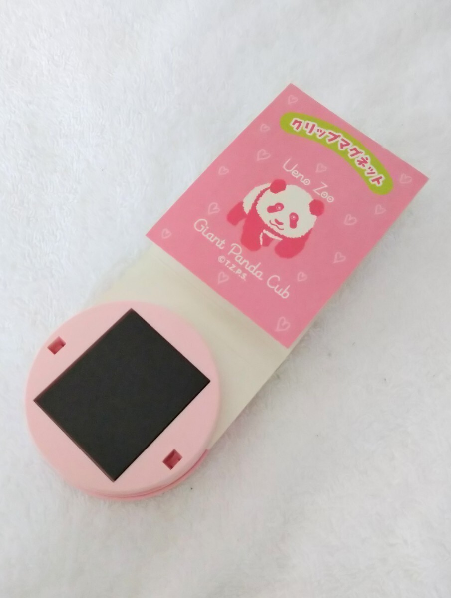 [ made in Japan * unused ] Panda magnet clip ( Ueno zoo )