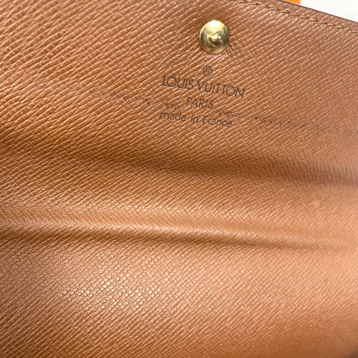 1円【良品】 LOUIS VUITTON ルイヴィトン M61726 モノグラム ポシェット ポルトモネクレディ 二つ折り 財布 ウォレット ブラウン 長財布 _画像7