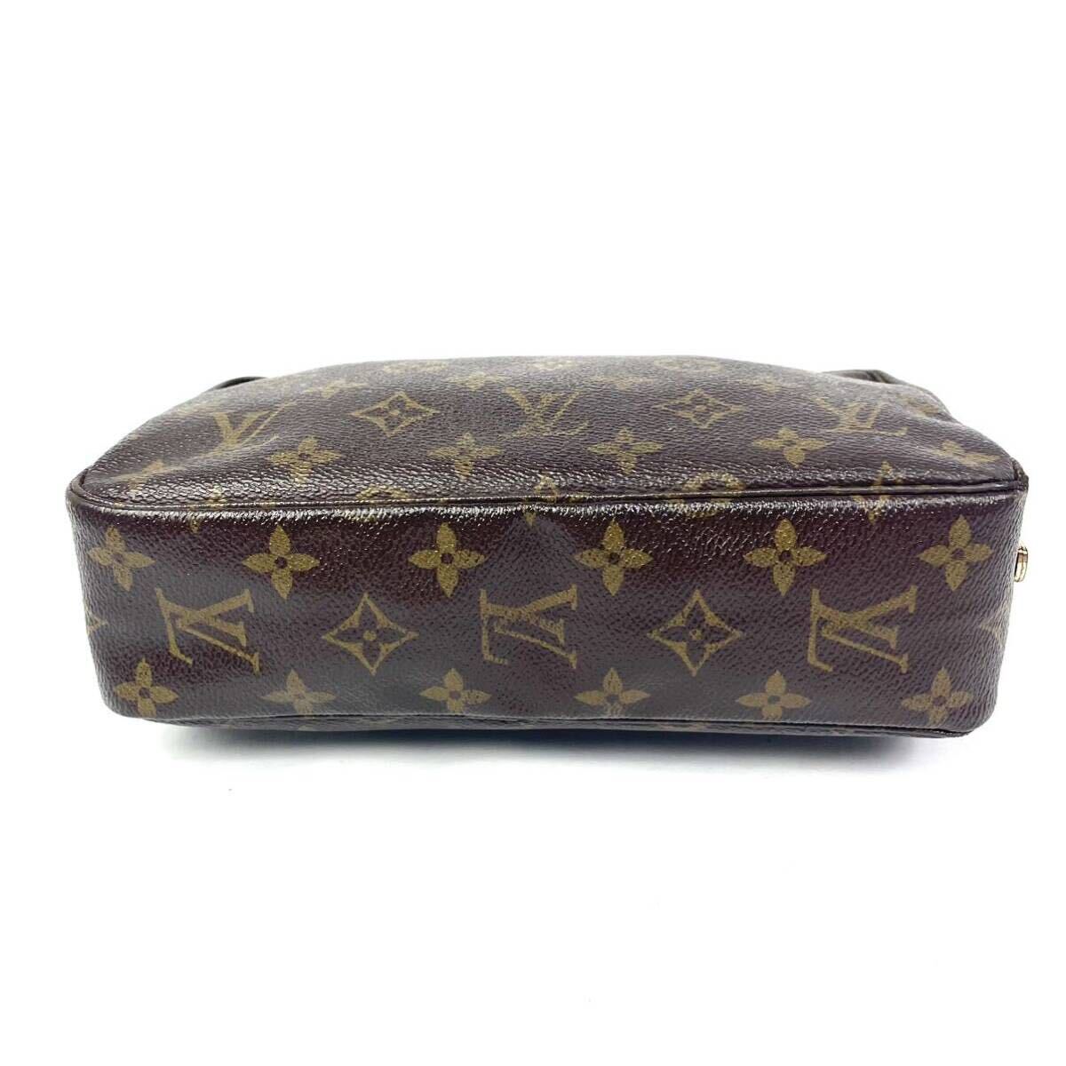 1円【良品】LOUIS VUITTON ルイヴィトン モノグラム トゥルーストワレット28 M47522 セカンドバッグ ポーチ 小物入れ ブラウン 茶 _画像5