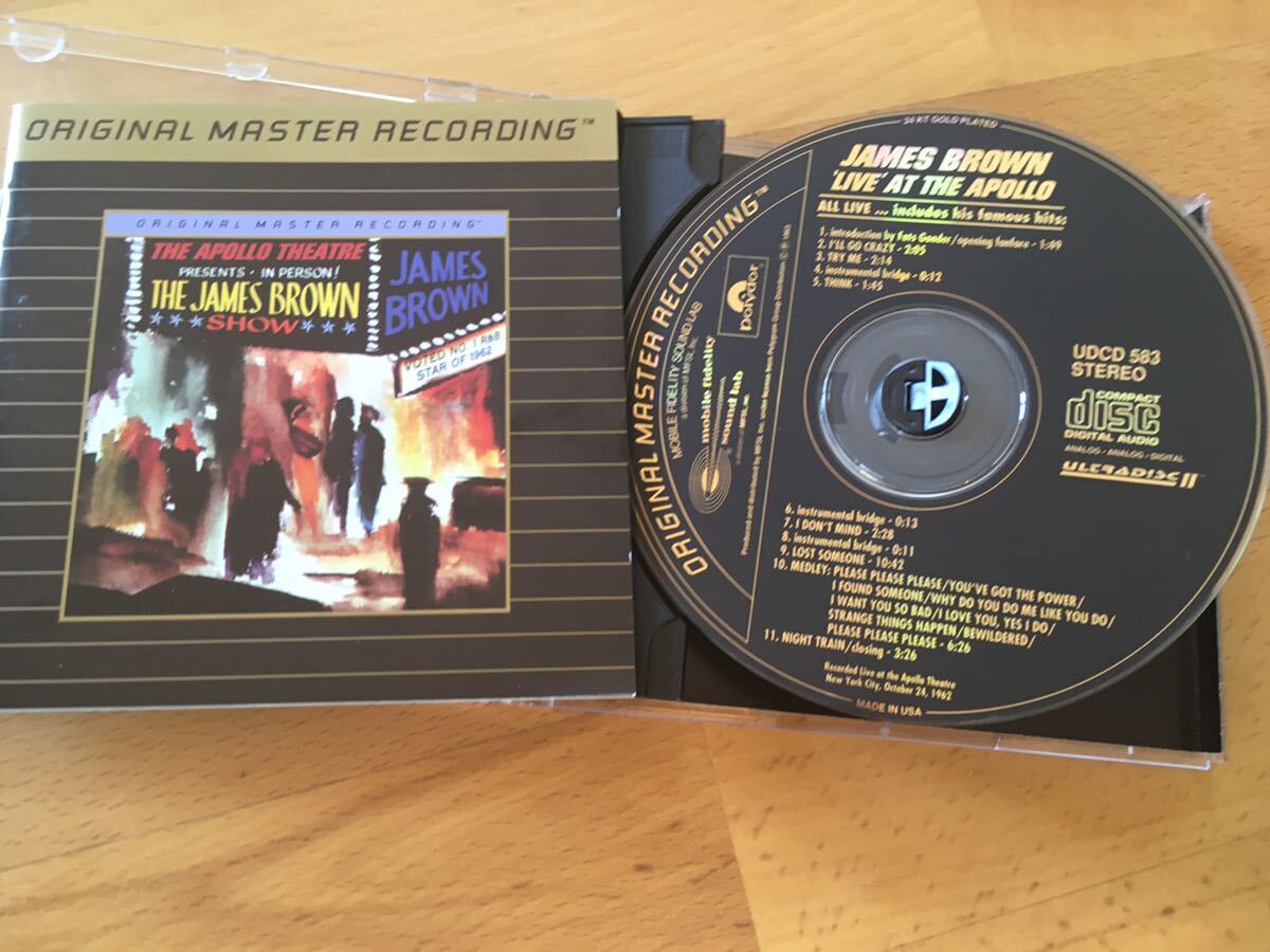 James Brown / Live At The Apollo, 1962(MFSL 24K Gold CD)ジェームス・ブラウン (Mobile Fidelity Sound Lab：UDCD 583)_画像1