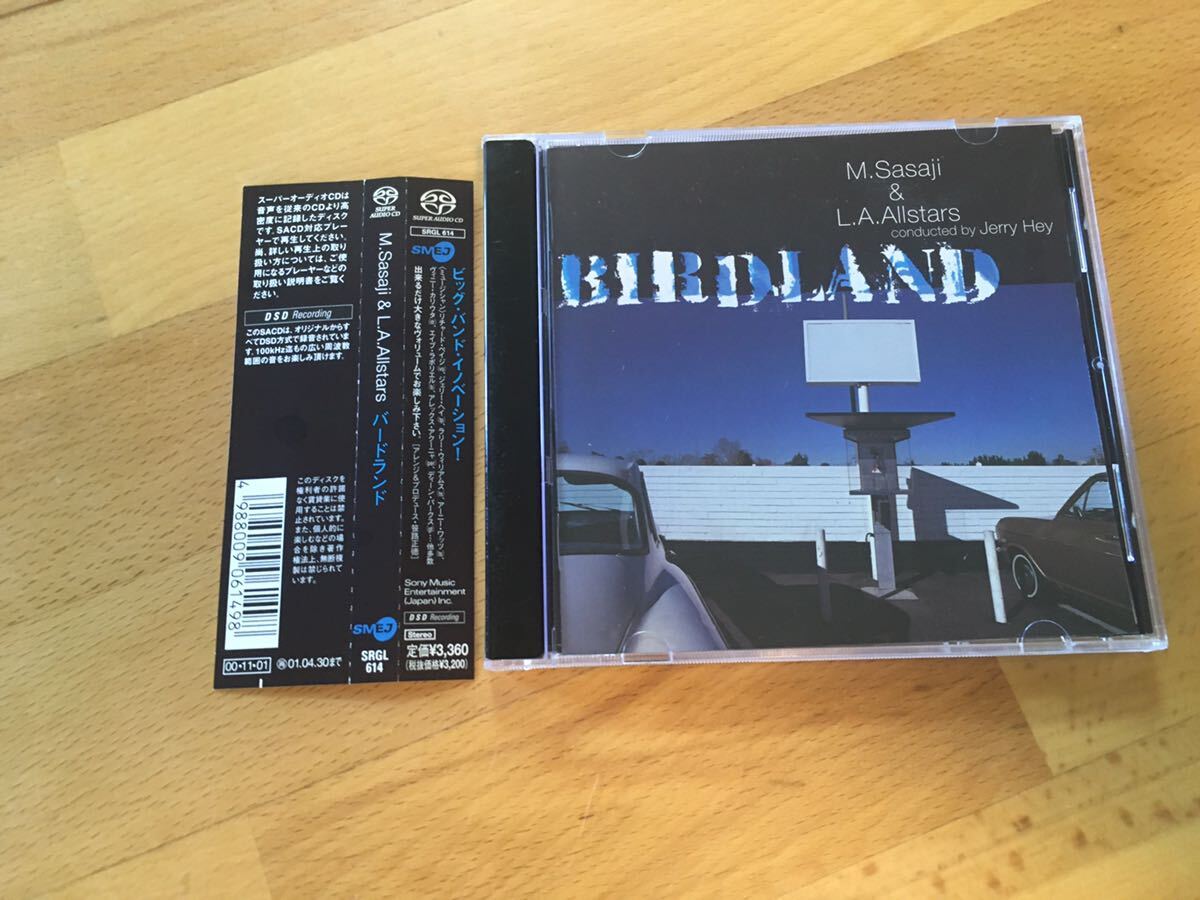 【高音質廃盤】M.Sasaji & L.A.Allstars / Birdland(Single Layer SACD)笹路正徳 (SMEJ : SRGL614)_画像3