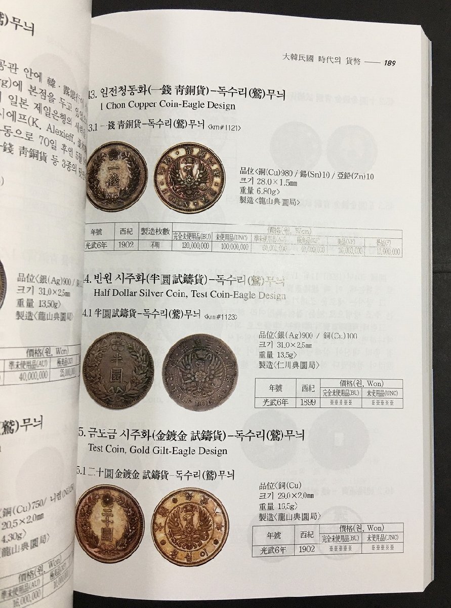  Корея деньги цена альбом с иллюстрациями *2024 год версия * старая монета справочник * Корея каталог сбор world 