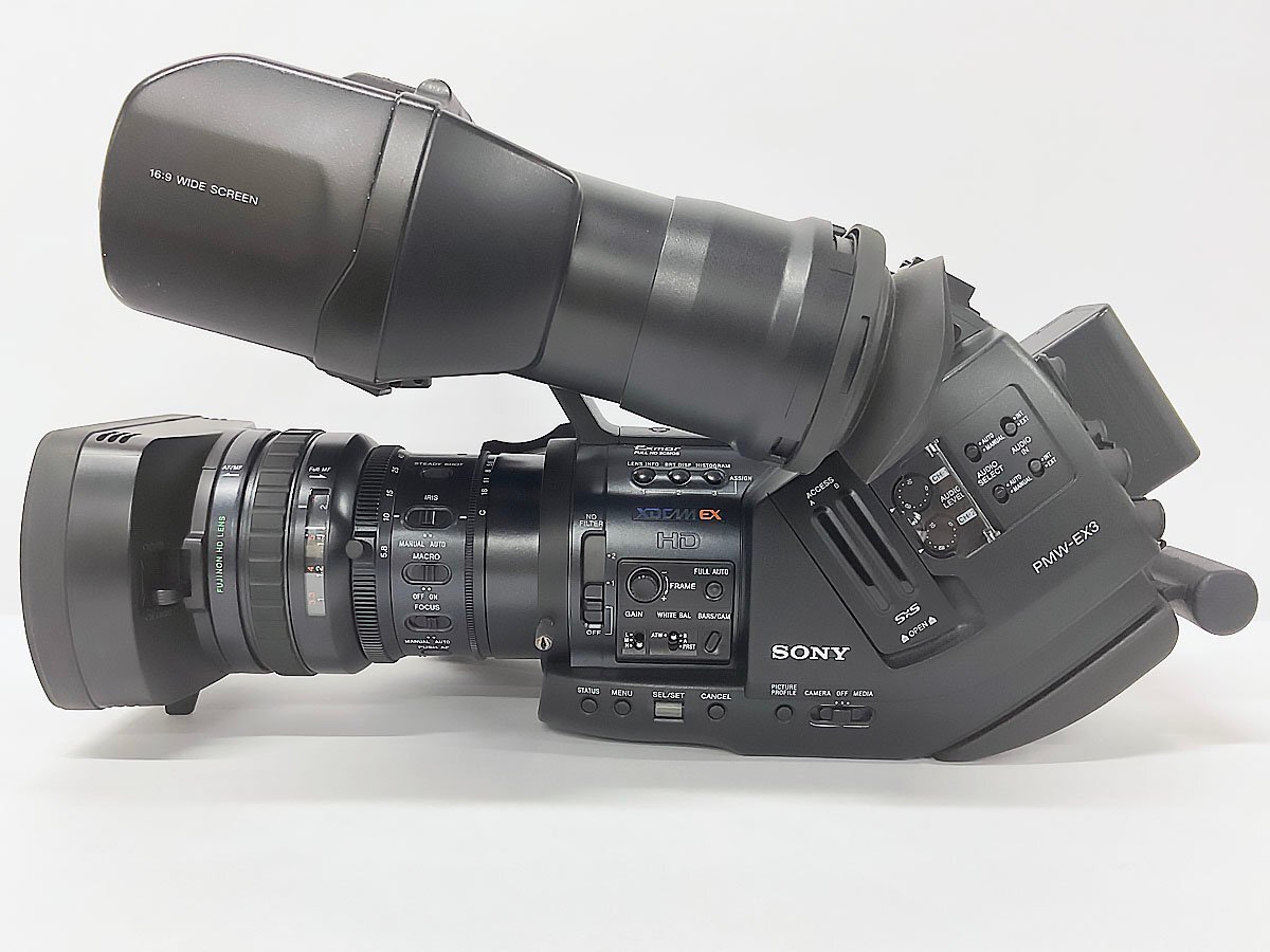 開始価格1円 SONY ソニー PMW-EX3 EXカムコーダー XDCAM EX Exmor 1/2型フルHD 3CMOSセンサー 映像機器 カメラ 定価107万8000円 ジャンクの画像4