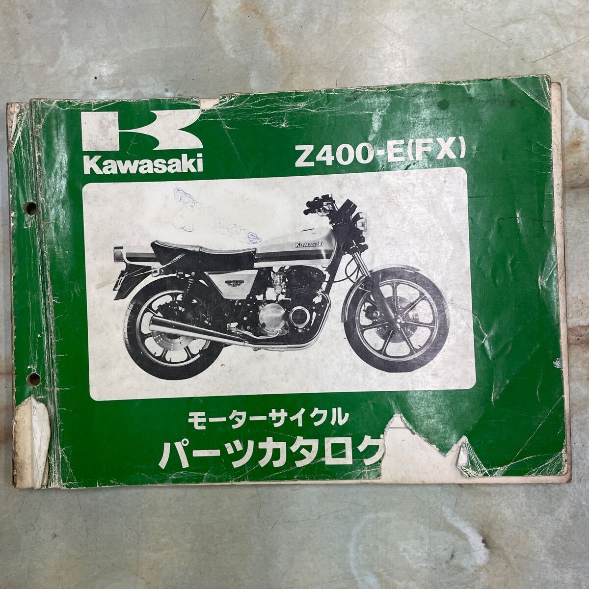  Kawasaki Z400FX E1~E3 каталог запчастей 