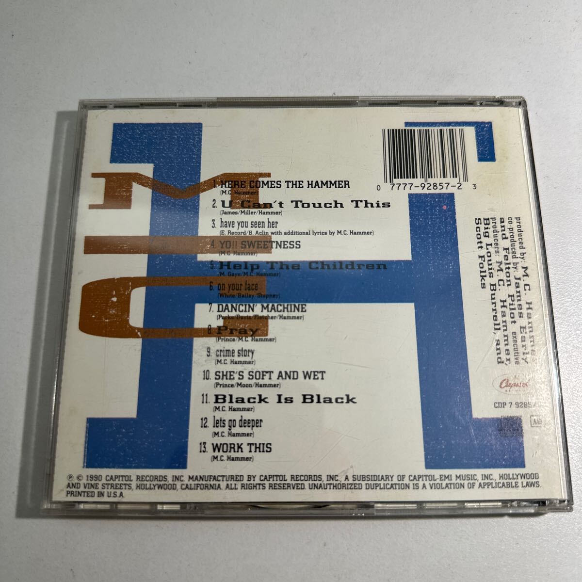 【中古輸入盤】 Ｐｌｅａｓｅ Ｈａｍｍｅｒ Ｄｏｎｔ Ｈｕｒｔ Ｅｍ／Ｍ．Ｃ．ハマー_画像2