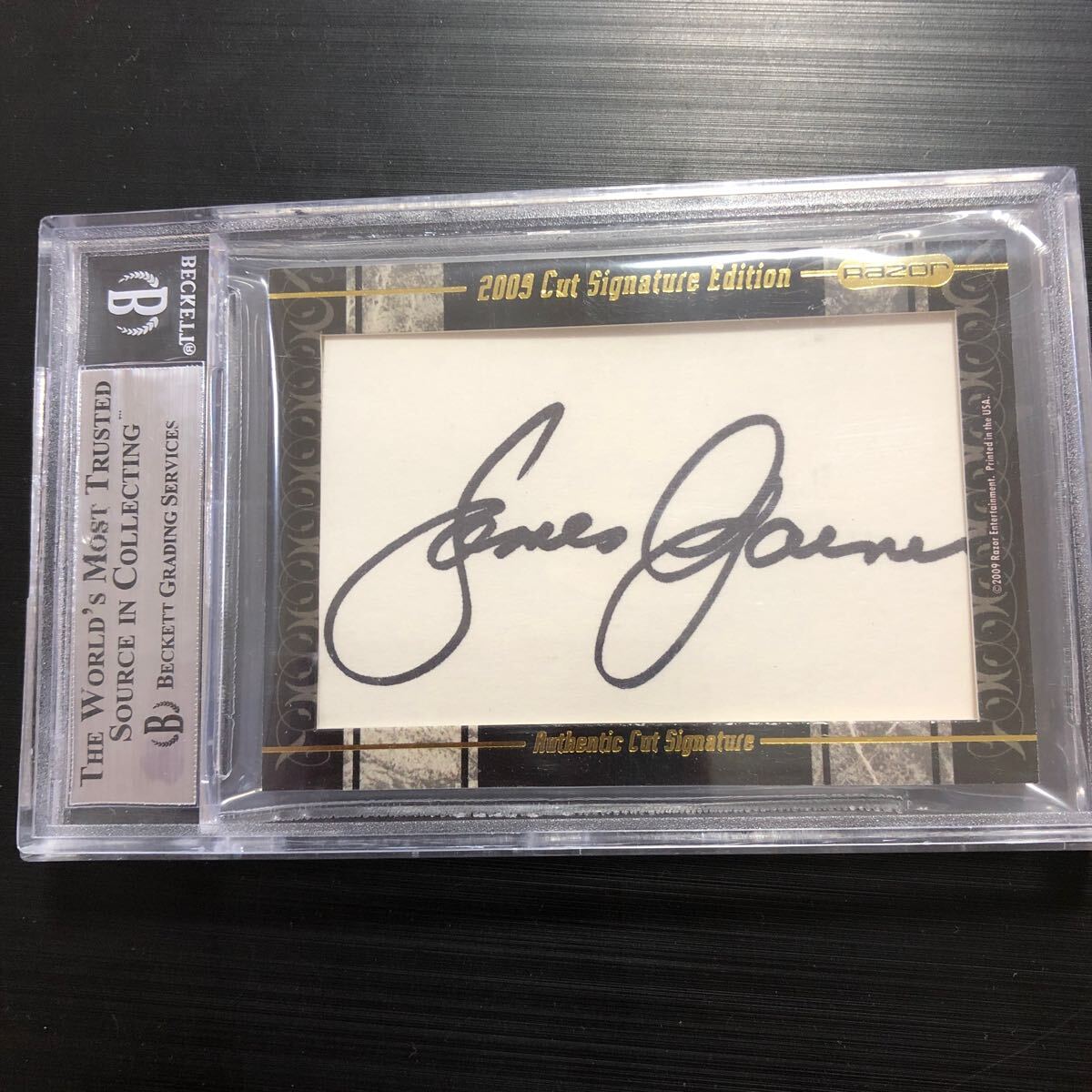 2009 RAZOR Cut Signature CARL REINER/JAMES GARNER Autograph 1/1_画像2