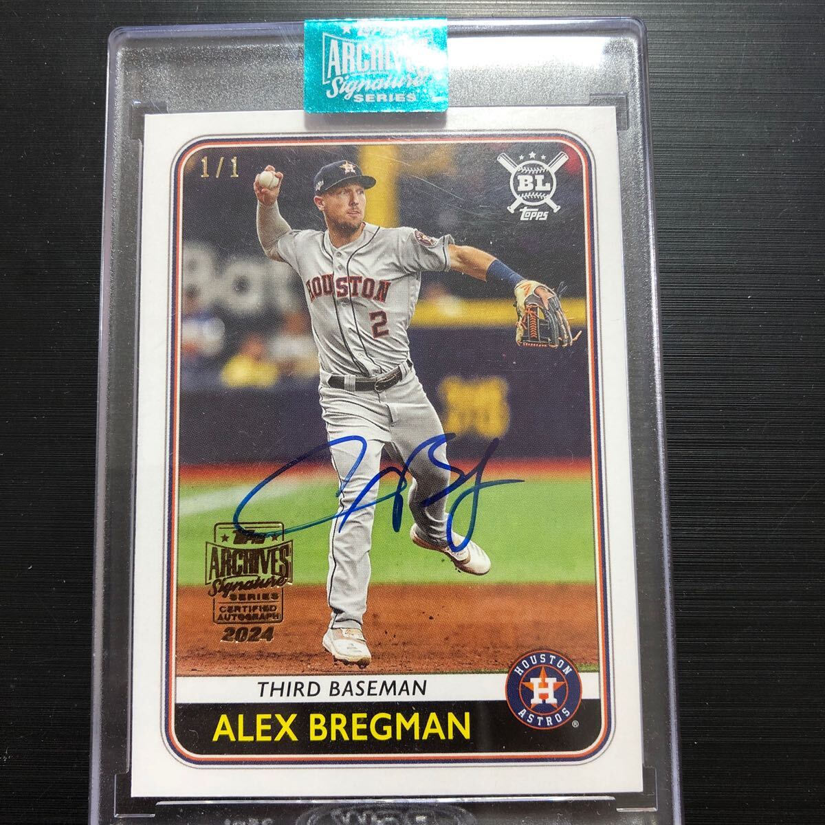 2024 Topps Archives Signetures ALEX BREGMAN Autograph 1/1_画像1