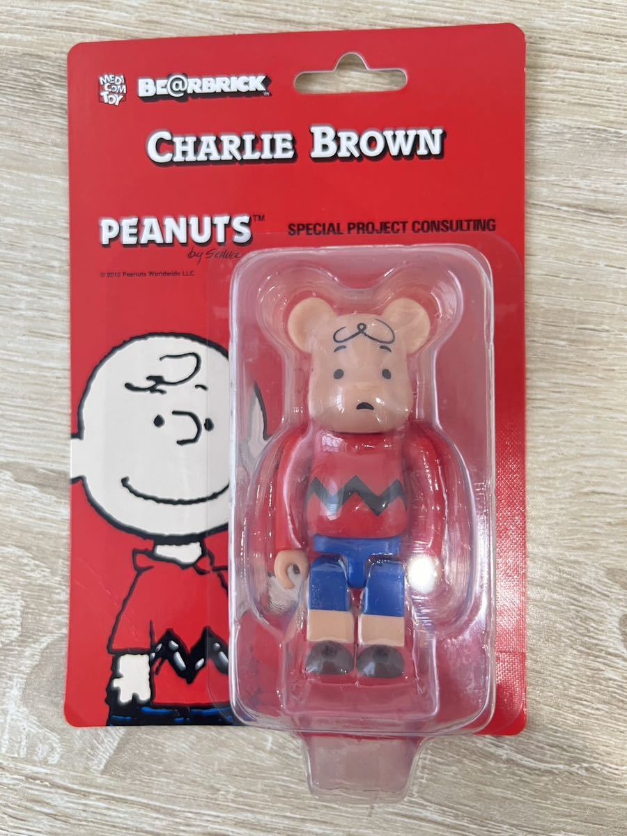 未開封 PEANUTS CHARLIE BROWN BE@RBRICK 100% ベアブリック チャーリーブラウン スヌーピーピーナッツPEANUTS special project consultingの画像2