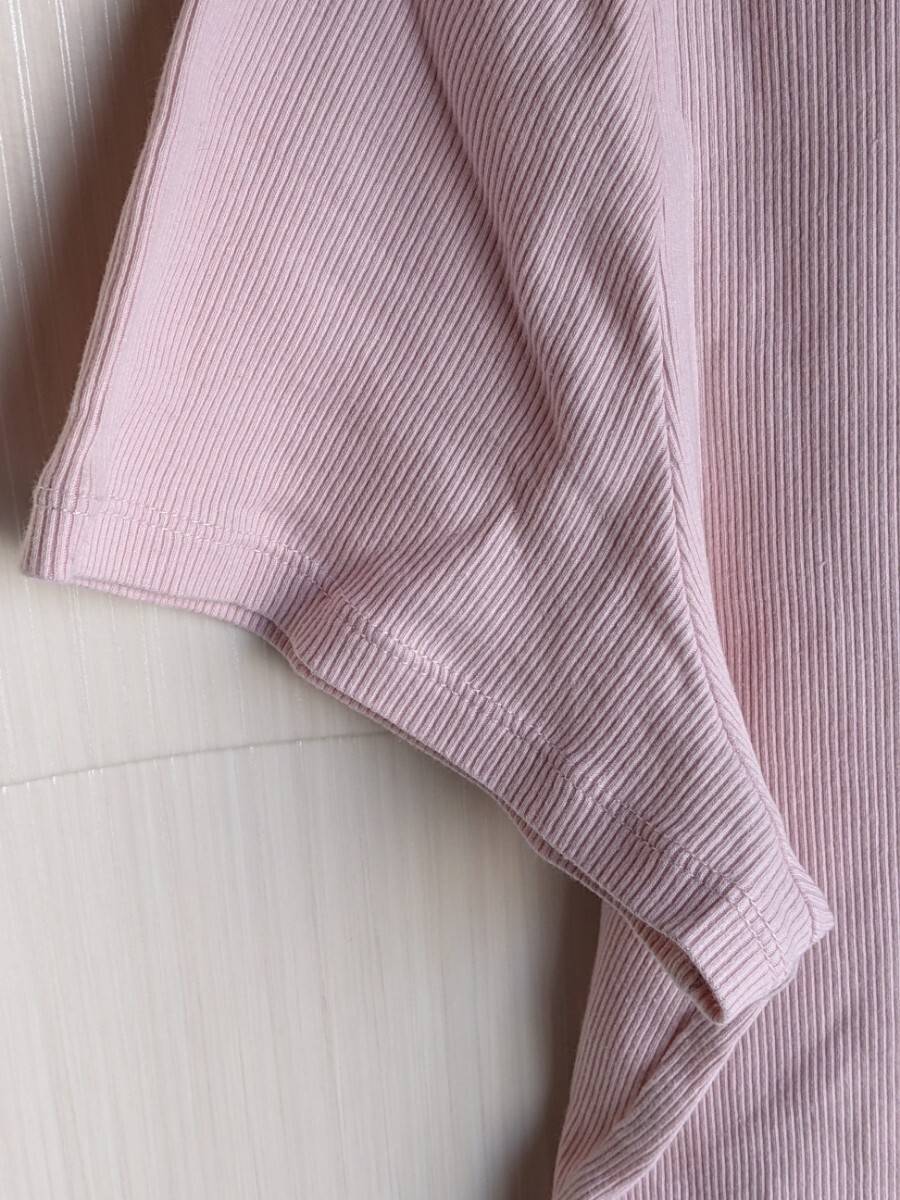 GAP ニット Tシャツ 半袖Tシャツ XLサイズ　ギャップ　ピンク　桃色　レディース　ニットシャツ　丸首　U首_画像5