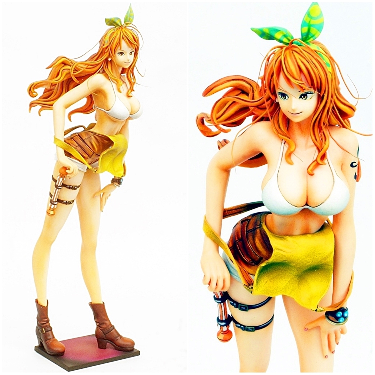 リペイント 二次元塗装 ワンピース ナミ　ONE PIECE NAMI GLITTER&GLAMOURS 顔の描き直し 頭髪追加 塗装済み完成品 フィギュア 美少女 _画像7