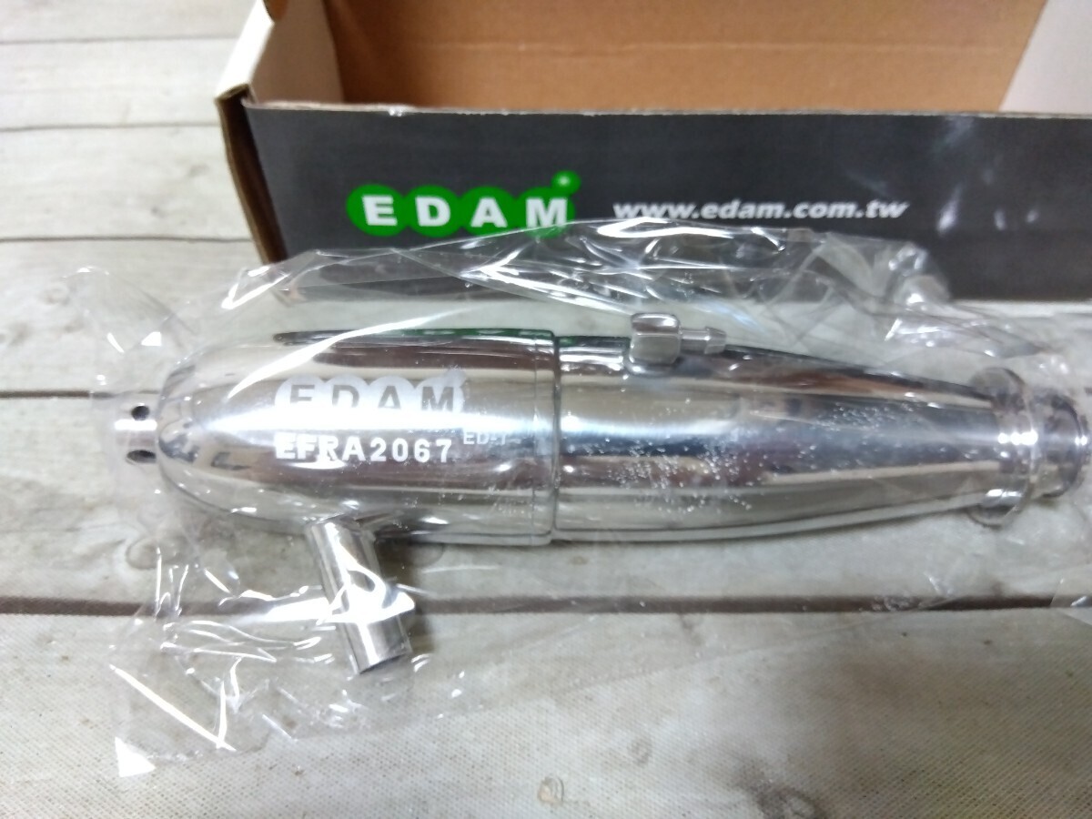 530■EDAM ED-2 フランジマフラーセット・1/8 レーシング Hiro Factory RC エンジン ラジコン マフラー 未使用現状品の画像2