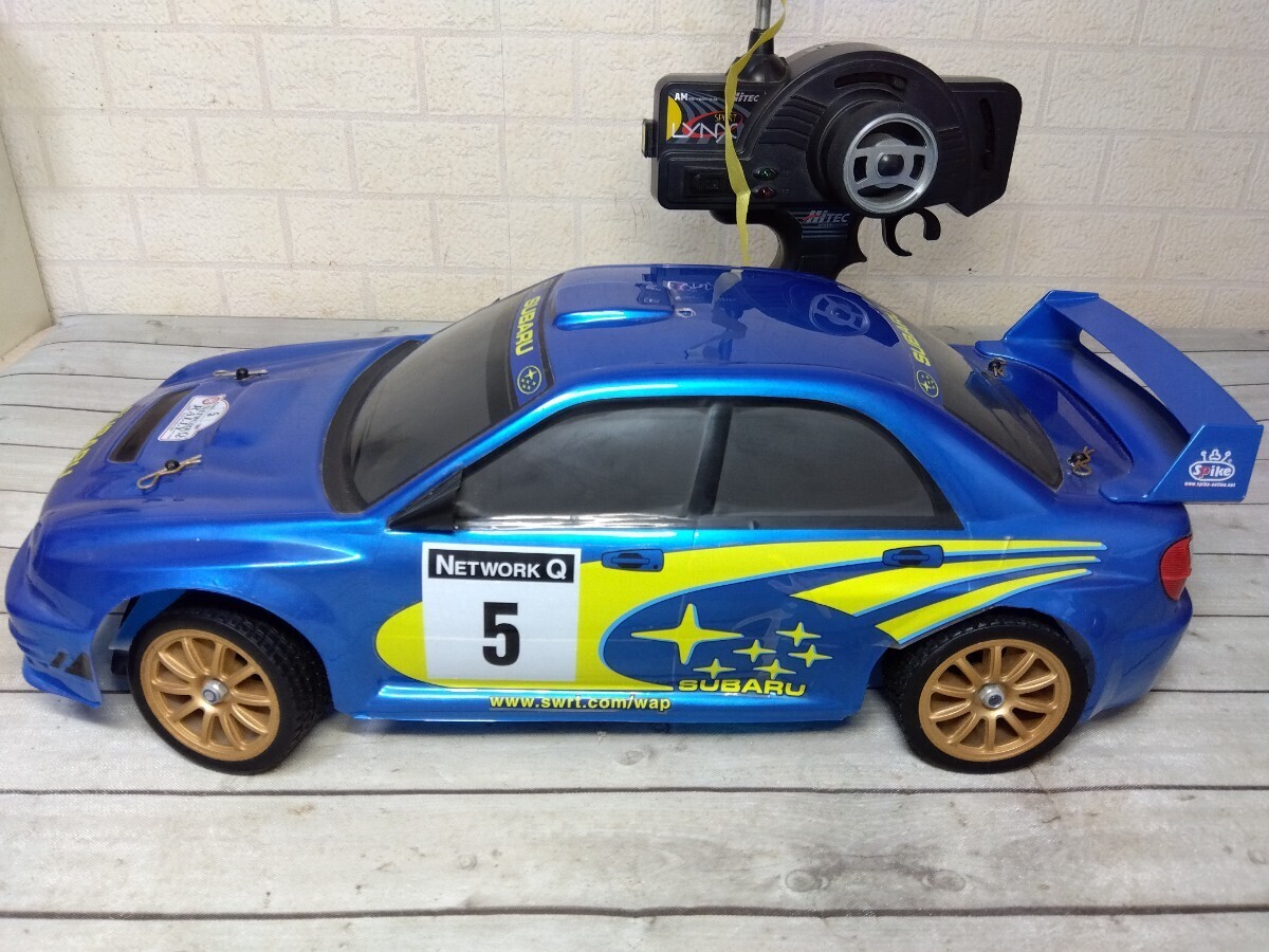 569■1/10 スバル SUBARU インプレッサ WRC 2001 DeAGOSTINI デアゴスティーニ 週刊ラジコンカー 通電確認済 欠品難ありジャンクの画像3