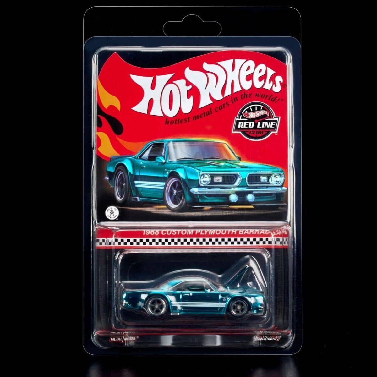 * Hot Wheels * 68 Custom Plymouth Barracuda RLC custom Prima s роза Koo da plymouth Ame машина миникар оригинальный протектор имеется 