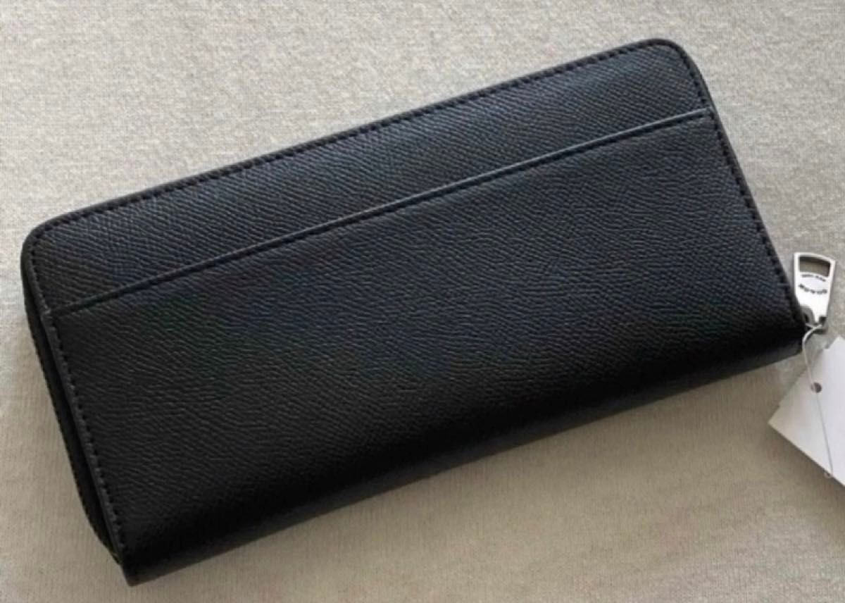 新品 COACH コーチ 長財布　ブラック　Cロゴ