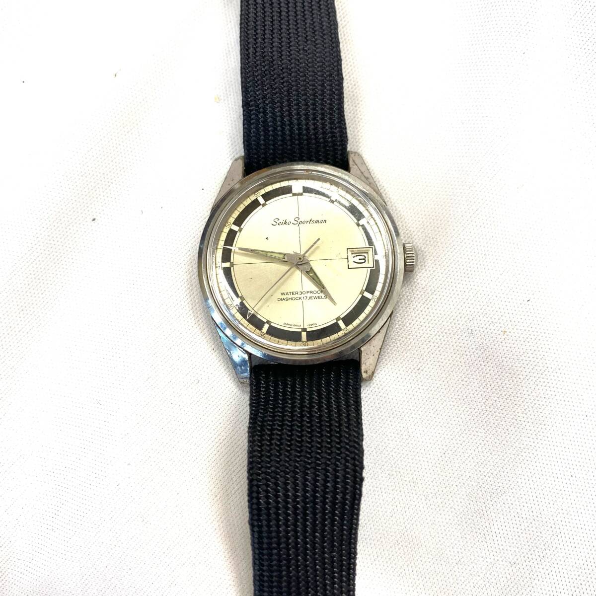 ★オススメ品★ SEIKO セイコー 希少 sportsman 6602-9981 メンズ 時計 レトロ 手巻き メンズ タツノオトシゴ CNKH0508-18の画像1