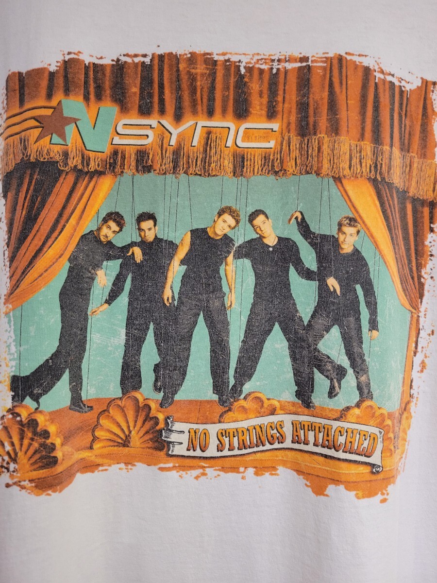 2000年 'N SYNC ツアーTシャツ インシンク 90s 00s Lサイズ ヴィンテージ バンド グループ ロック_画像3