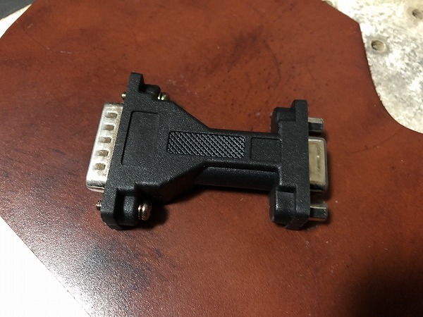  operation verification settled screw exchange monitor conversion adapter DSub15 pin male - Mini DSUB15 pin (VGA) female PC98 X68k etc. retro PC.(CA240512)