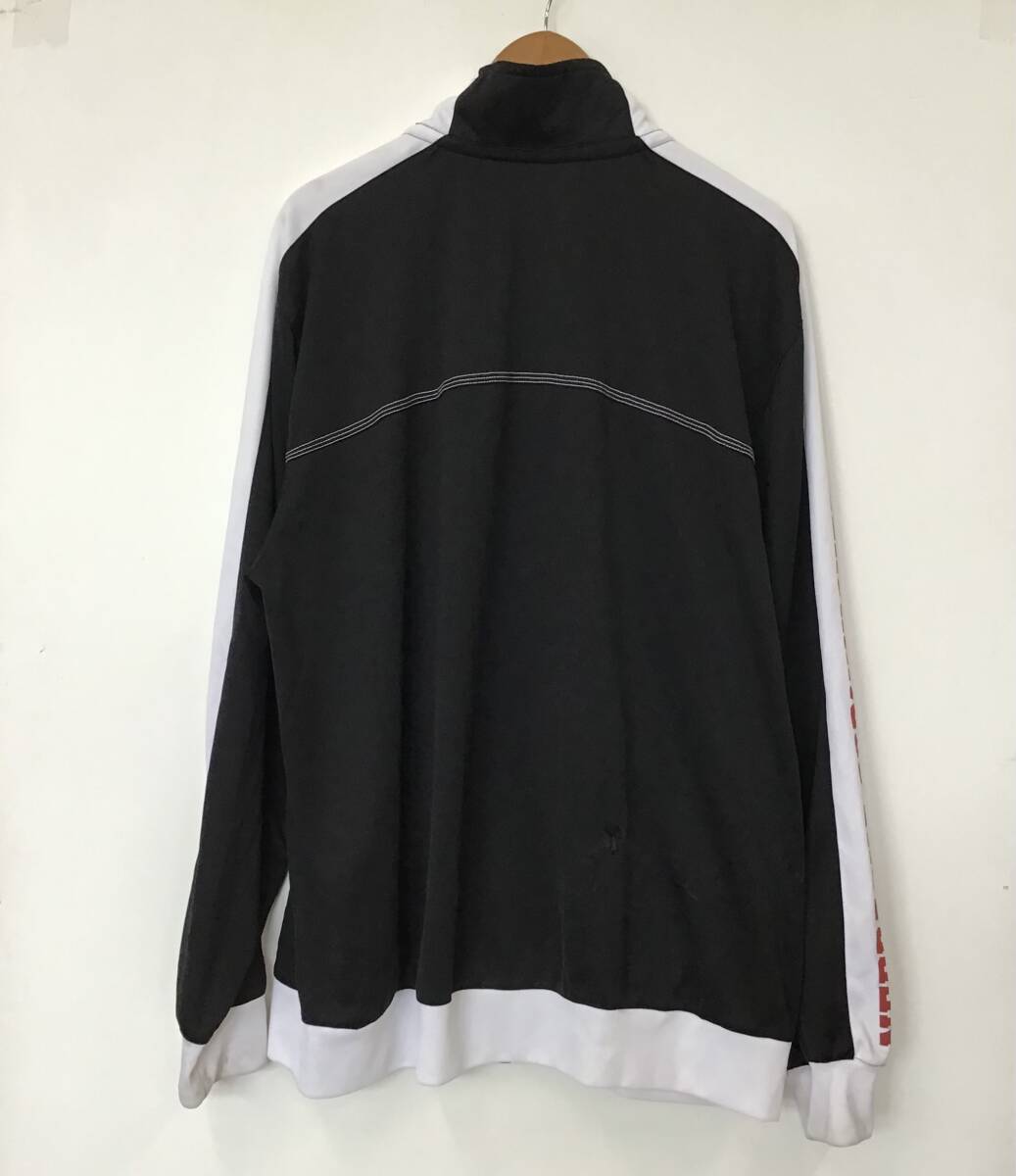 《 H 834》adidas アディダス トラックジャケット スポーツ トレーニング 2XL 黒 トップス 1円スタート アメリカ古着 古着卸_画像2