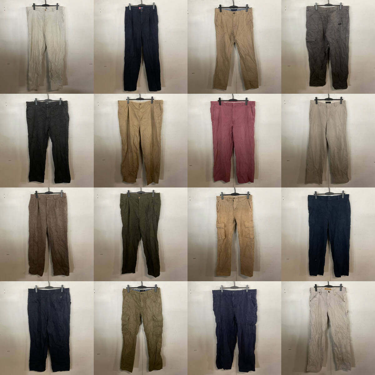 【T654】★1スタブランド多め★ アメリカ古着卸オススメMEN'S PANTS MIX大量50kgベール目玉商品 チノ カーゴ 仕入れ大特価_画像6