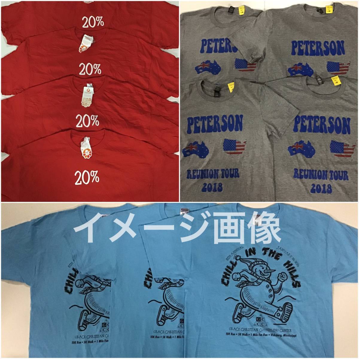 【☆Tウエス2】TシャツB品50㎏ベール商品 USA古着卸 ボロ布リメイク商材 作業着 板金 車屋 塗装 作業着 掃除 雑巾 格安特価 オススメ_画像6