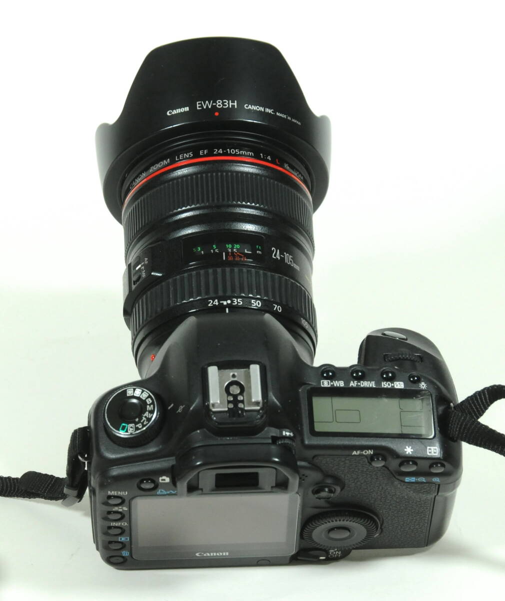 ★キヤノン EOS 5D Mark II + EF 24-105mm f/4 L レンズキット、専用ストロボ（580EX）付き★中古_画像6