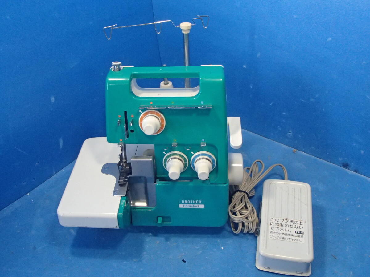 **Brother/ Brother Home lock/ Home lock TE4-B532 overlock sewing machine . needle verification settled present condition goods handcraft sewing handicrafts **