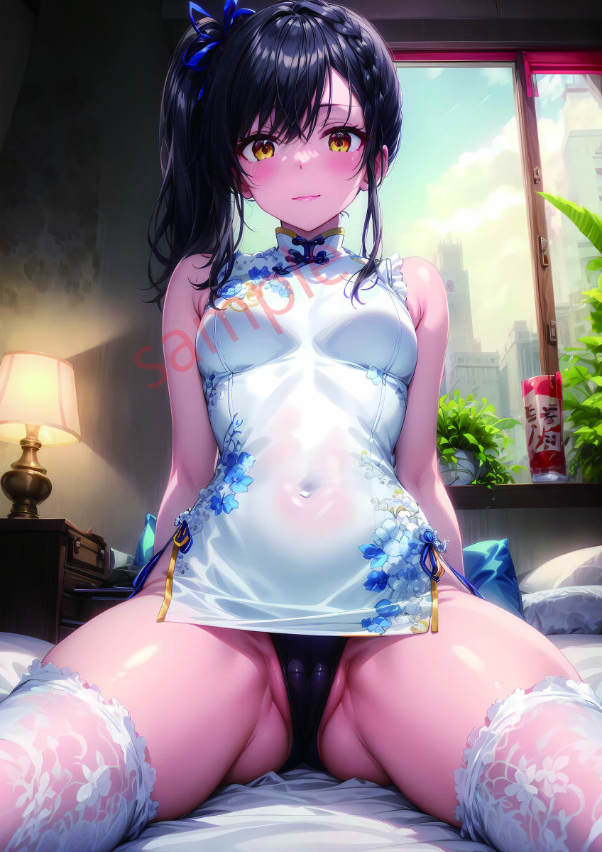  poster A4 size anime same person high quality beautiful young lady ... sea tsubame210-139