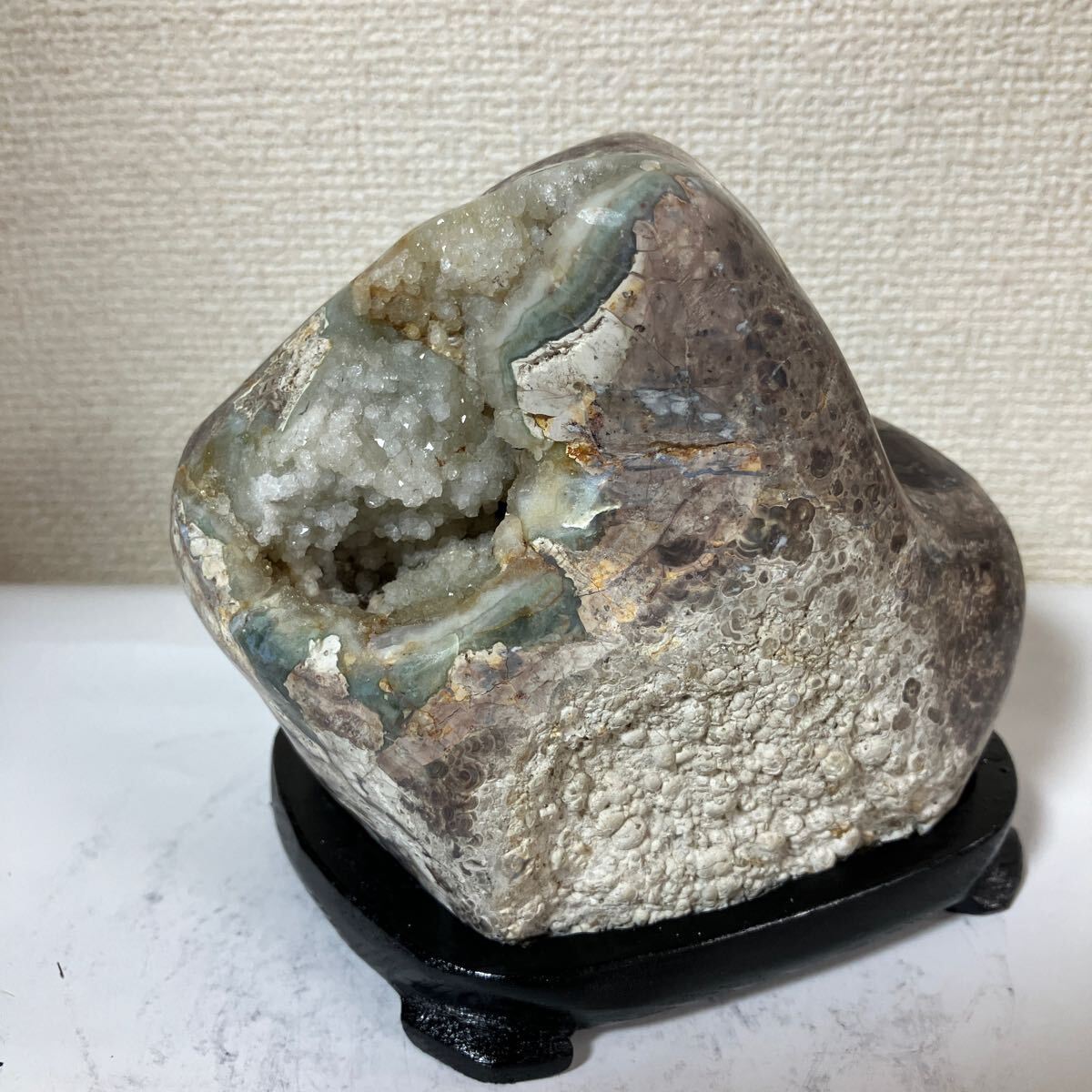 加賀瑪瑙3 鑑賞石　水晶　晶洞　メノウ_画像10