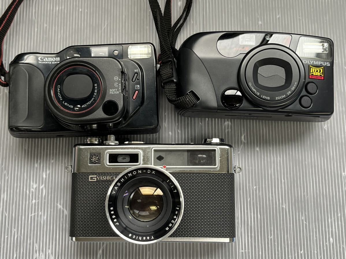 ジャンク品 フィルムカメラ 9点 まとめ売り Canon OLYMPUS FUJICA KONICA YASHICA の画像4