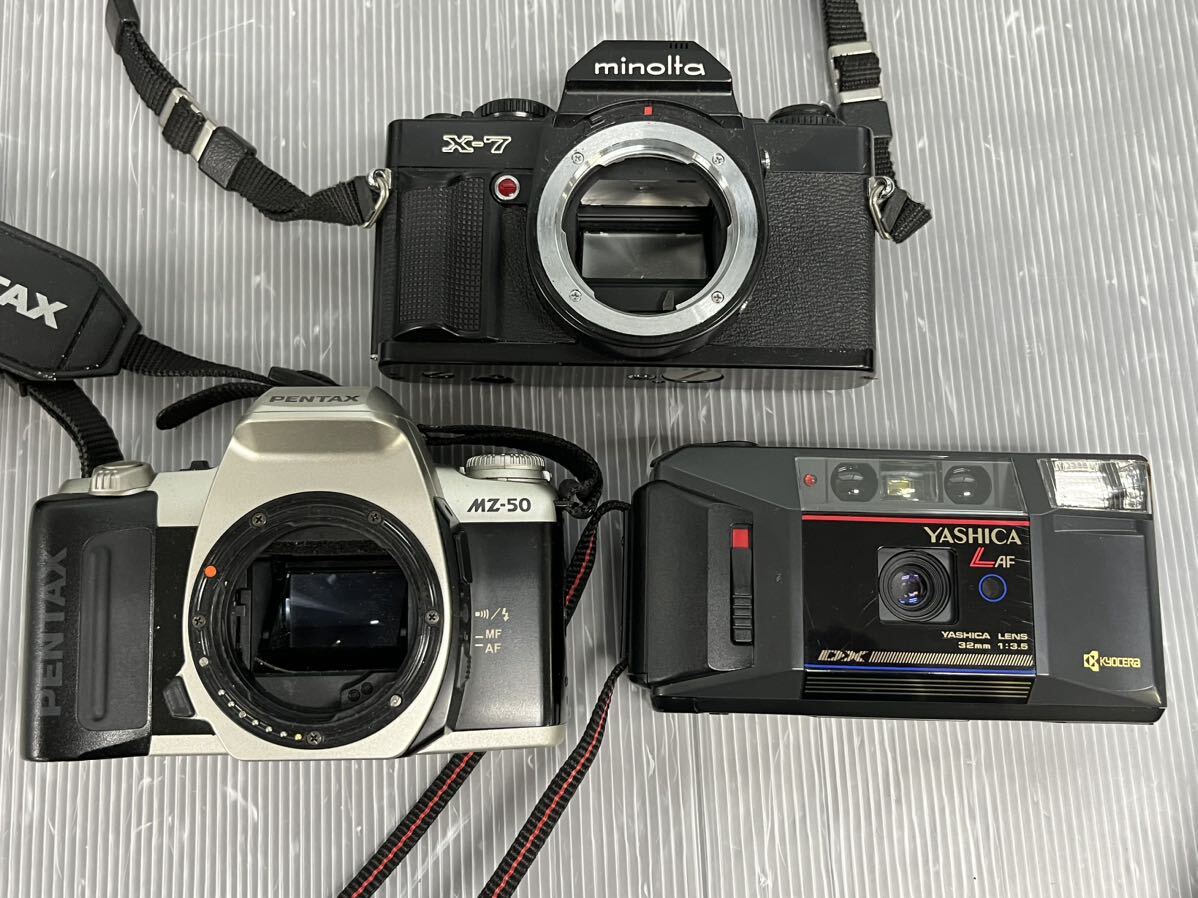  junk film camera 9 point set sale Canon PENTAX MINOLTA YASHICA other Pentax Canon 
