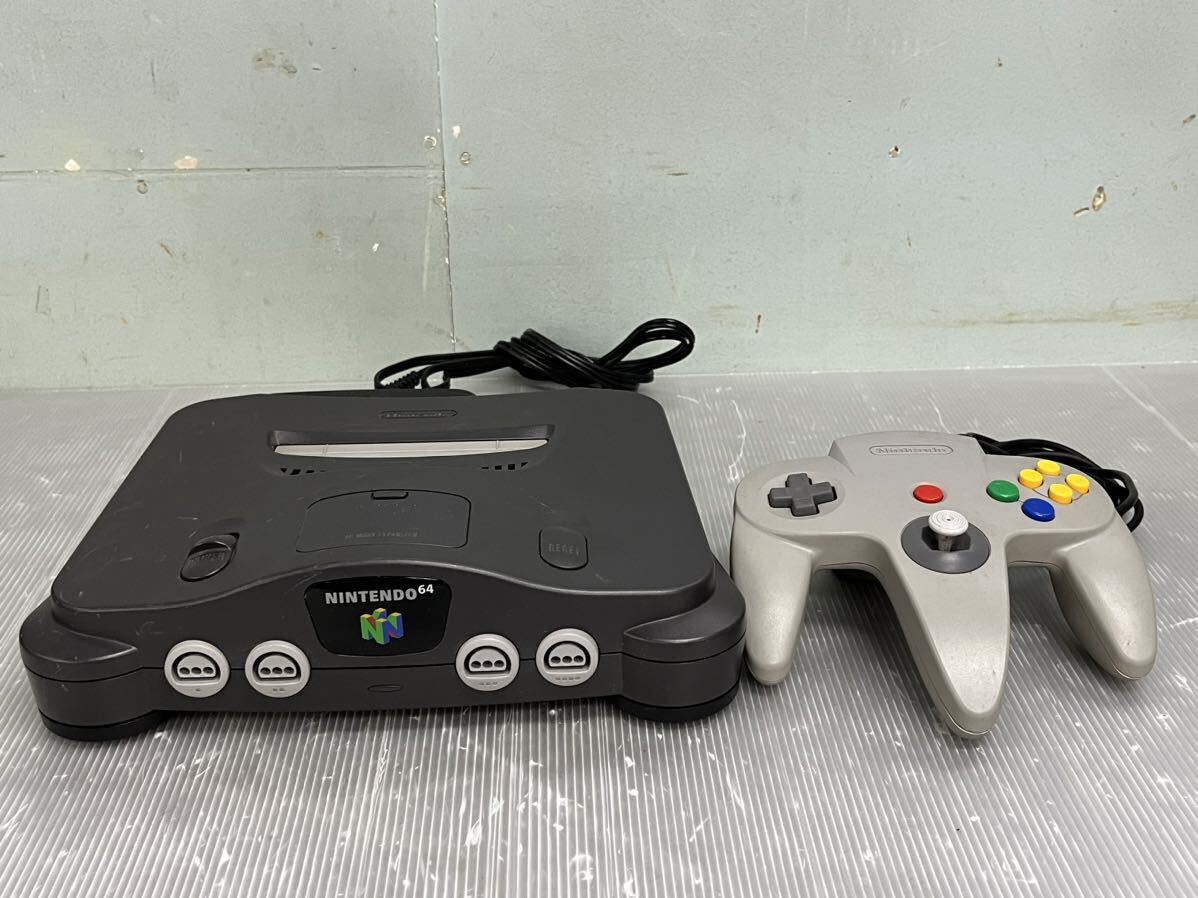 ジャンク品 任天堂 NINTENDO64 本体 コントローラー 通電確認済 ニンテンドー _画像1