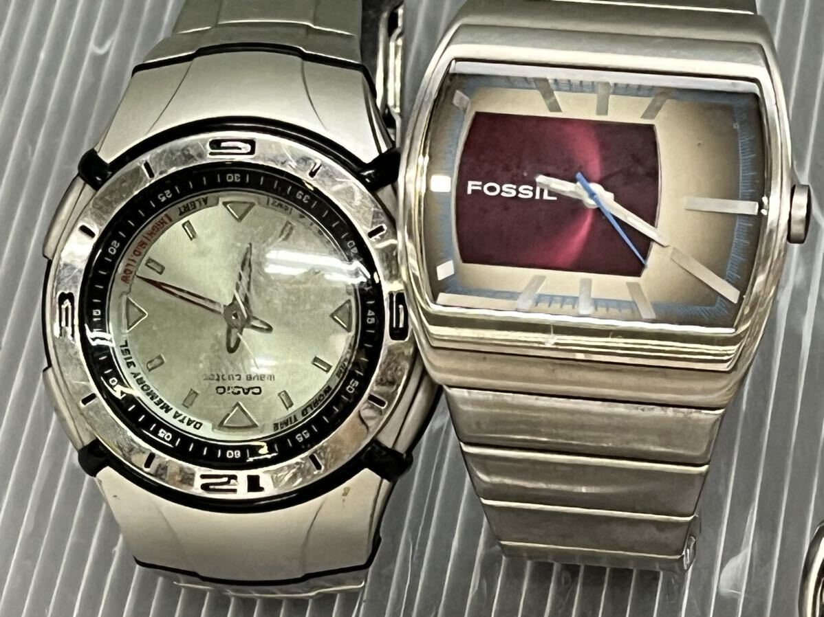 【ジャンク扱い】　腕時計 10本SEIKO CASIO シチズン　CITIZEN FOSSIL等　まとめ売り_画像2