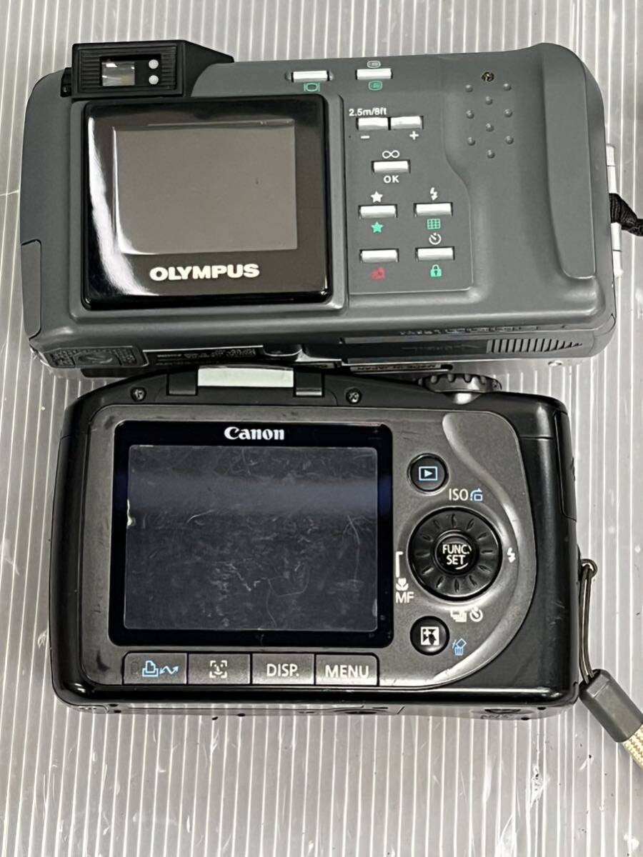 ジャンク品 デジタルカメラ 5点まとめ売り Canon IXY PowerShot CASIO EXILIM OLYMPUS CAMEDIA デジカメ の画像5