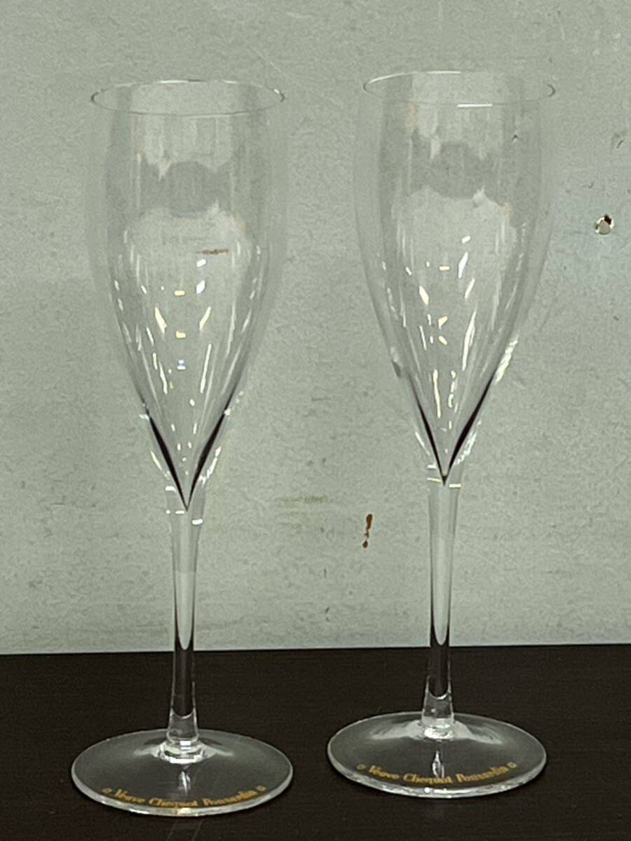 Veuve Clicquot Ponsardin シャンパングラス フランス ヴーヴクリコ シャンパン 箱付 ワイングラス ペアグラス グラスのみ の画像3