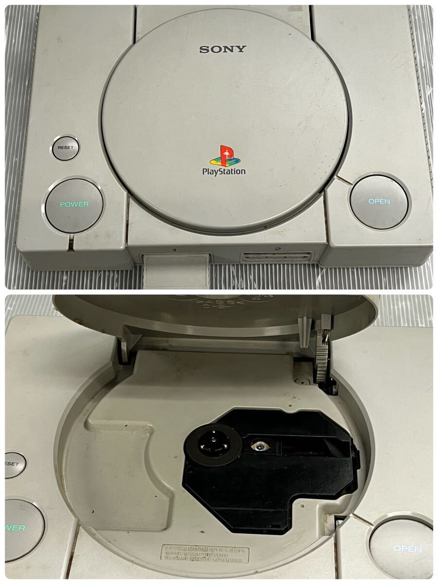 ジャンク品 SONY Playstation プレイステーション 初代プレステ プレステ2 本体 3台 コントローラー 4個 まとめ売り_画像2