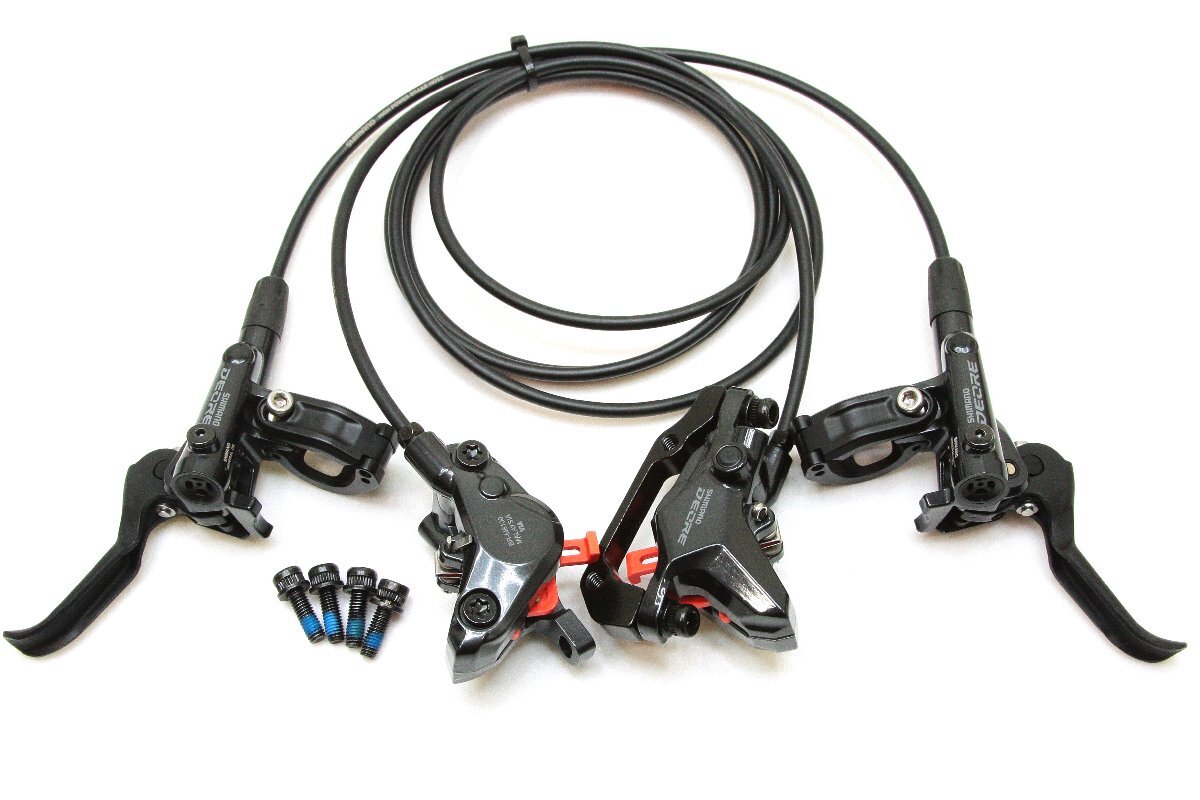 【即納】シマノ(SHIMANO) DEORE 高性能 油圧ディスクブレーキ BL-M6100 BR-M6100 ローター無 前後セット ブラック