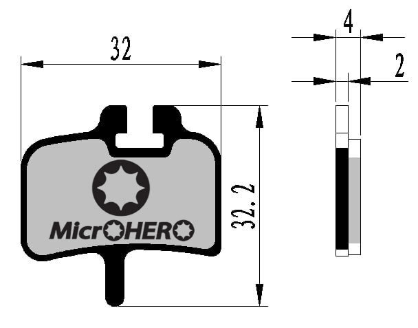 【即納】MicrOHERO製 ヘイズ　HAYES　MTB　HFX　MX-1用　ディスクブレーキパッド　レジンパッド_画像5