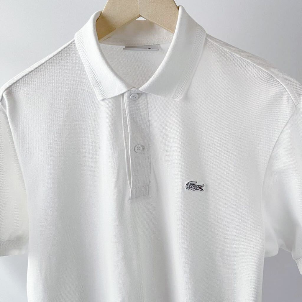 ラコステ LACOSTE ポロシャツ 3 (M) ホワイト PH898E 半袖 シャツ _画像10
