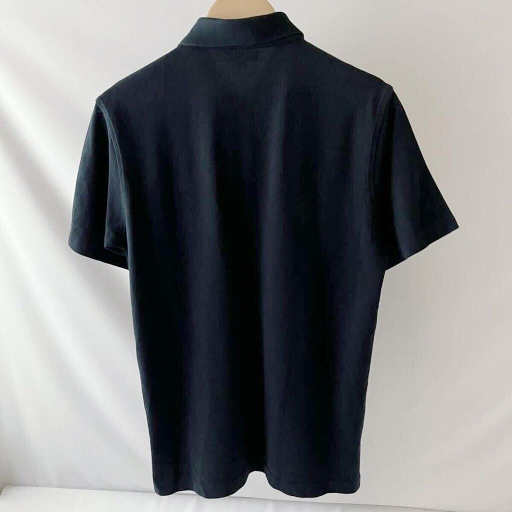 バーバリー ロンドン BUBERRY LONDON ポロシャツ S (日本M ) ブラック ノバチェック 半袖 鹿の子 シャツ 黒 _画像9