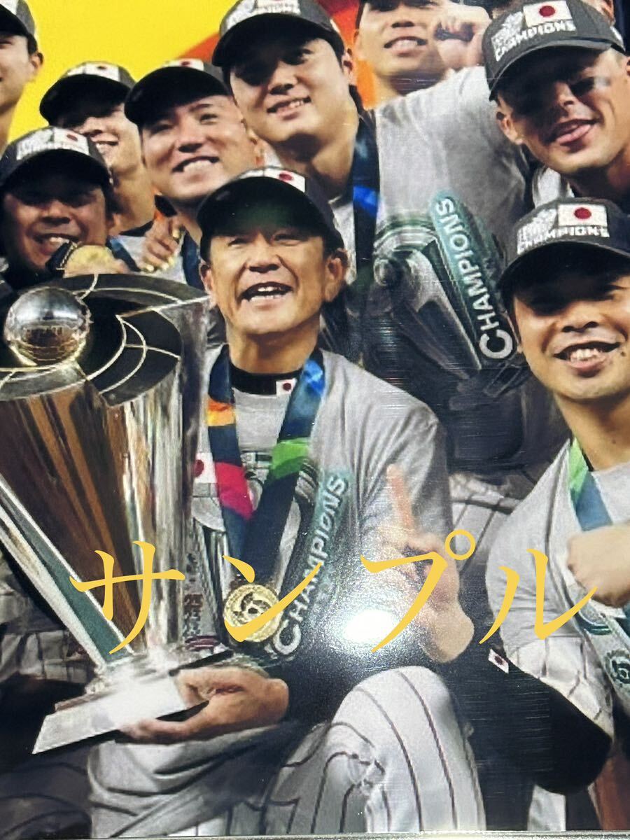 大谷翔平　A4写真　WBC 劇的優勝での集合写真