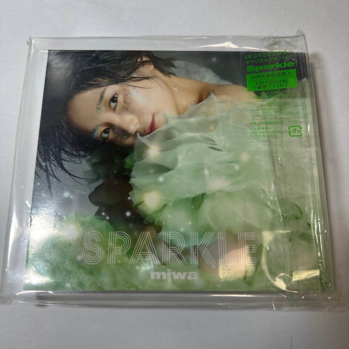 初回限定盤A Blu-ray付 三方背仕様 豪華ブックレット miwa CD+Blu-ray/Sparkle 22/2/23発売 