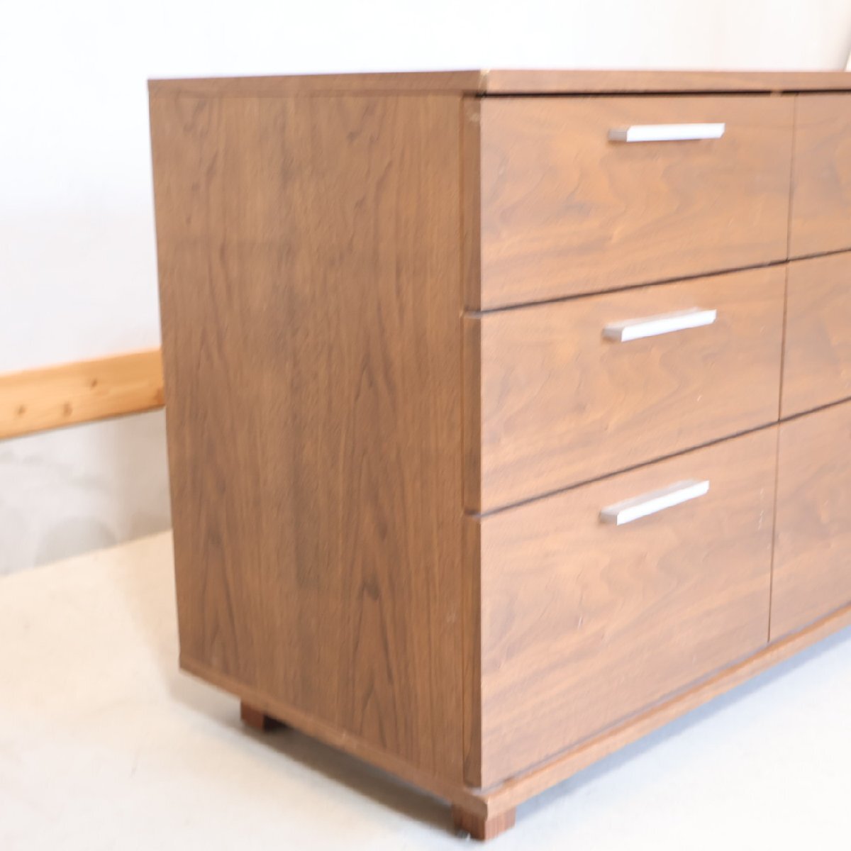 ACTUS actus FB walnut material 3 step chest Northern Europe style natural modern simple chest do lower chest of drawers drawer ED436