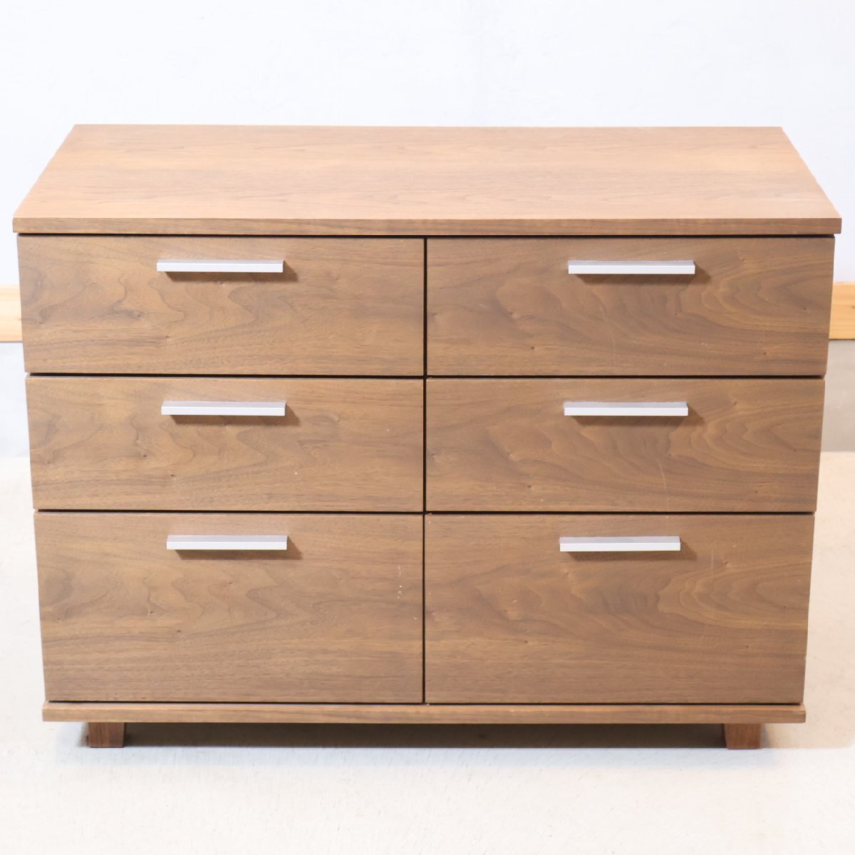 ACTUS actus FB walnut material 3 step chest Northern Europe style natural modern simple chest do lower chest of drawers drawer ED436