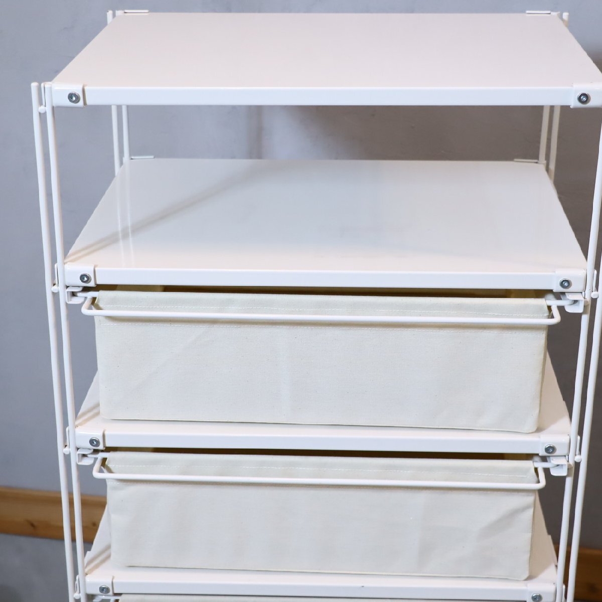  Muji Ryohin MUJI steel unit shelf drawer attaching casual simple modern in dust real industry series open rack EE133