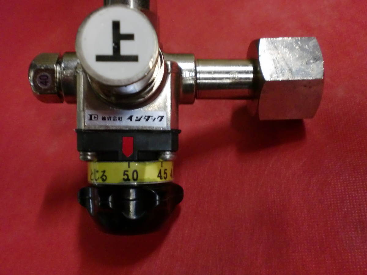 減圧弁（キリン）５気圧（0.5mpa）・強炭酸水製造用・インダック製・綺麗な中古圧力調整品 d_写真は撮り廻しです