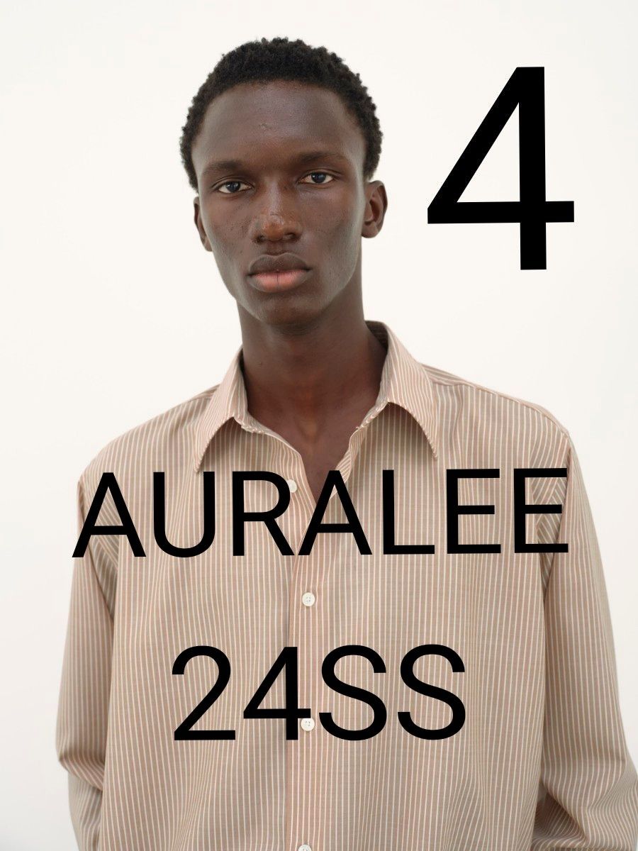 長袖シャツ オーラリー AURALEE 24SS ストライプ