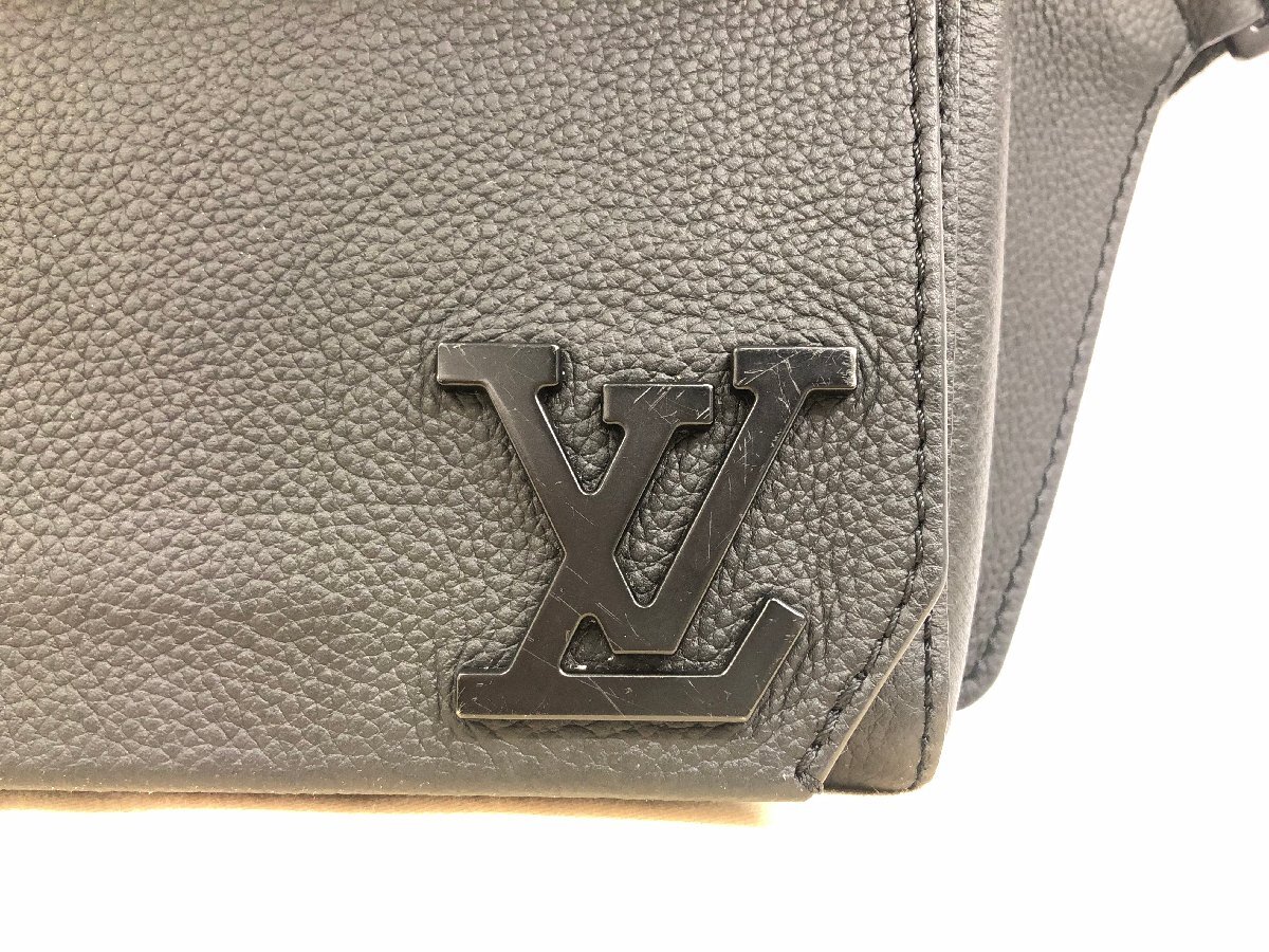 送料無料 1円～ ルイヴィトン LOUIS VUITTON M57081 テイクオフ スリング アエログラム ショルダーバッグ ボディー ウエスト ブラック_画像4