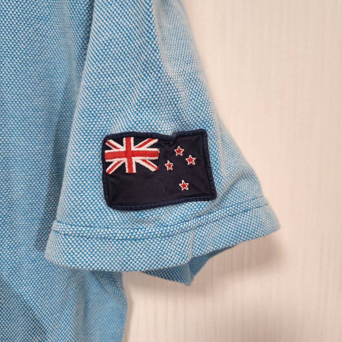 良品 CANTERBURY OF NEW ZEALAND カンタベリーオブニュージーランド ポロシャツ ロゴ刺繍 メンズMサイズ 紳士服_画像4
