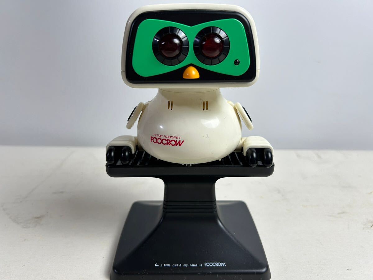 通電動作確認済 フークロー FOOCROW TOMY ロボット ペット 昭和レトロ 80年 80s トミー 元箱付 置物 当時物 フィギュア コレクションの画像3